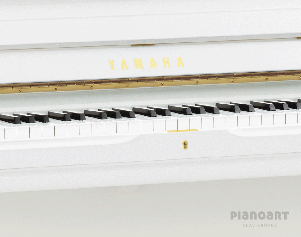 Yamaha U1 Weiß Tastatur
