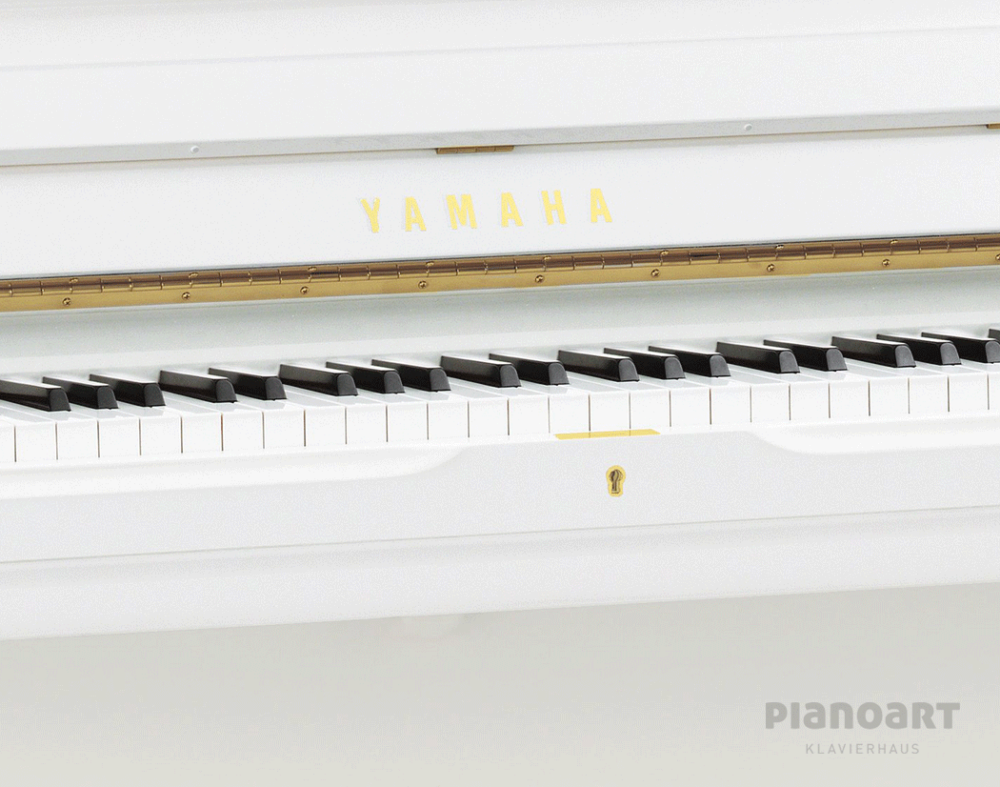 Yamaha U1 Klavier Weiß Tastatur