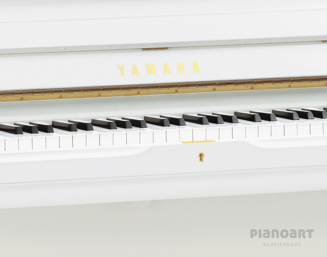 Yamaha U1 Klavier Weiß Tastatur