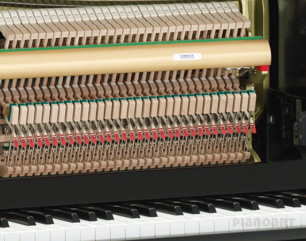 Yamaha b1 Klavier Detail Hammerköpfe