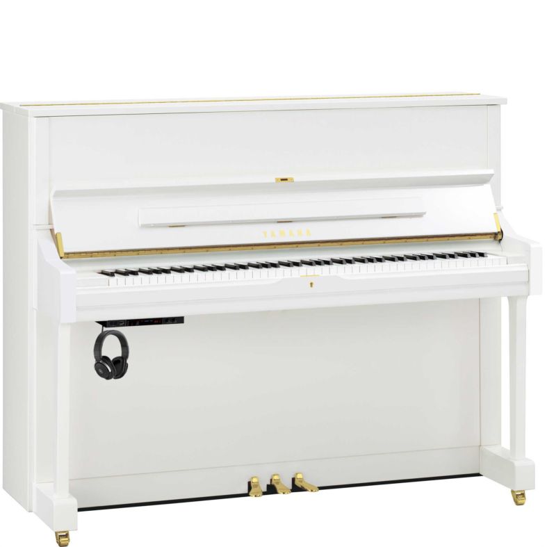 Silent Klavier Yamaha U1 TA3 PWH Weiß Hochglanz