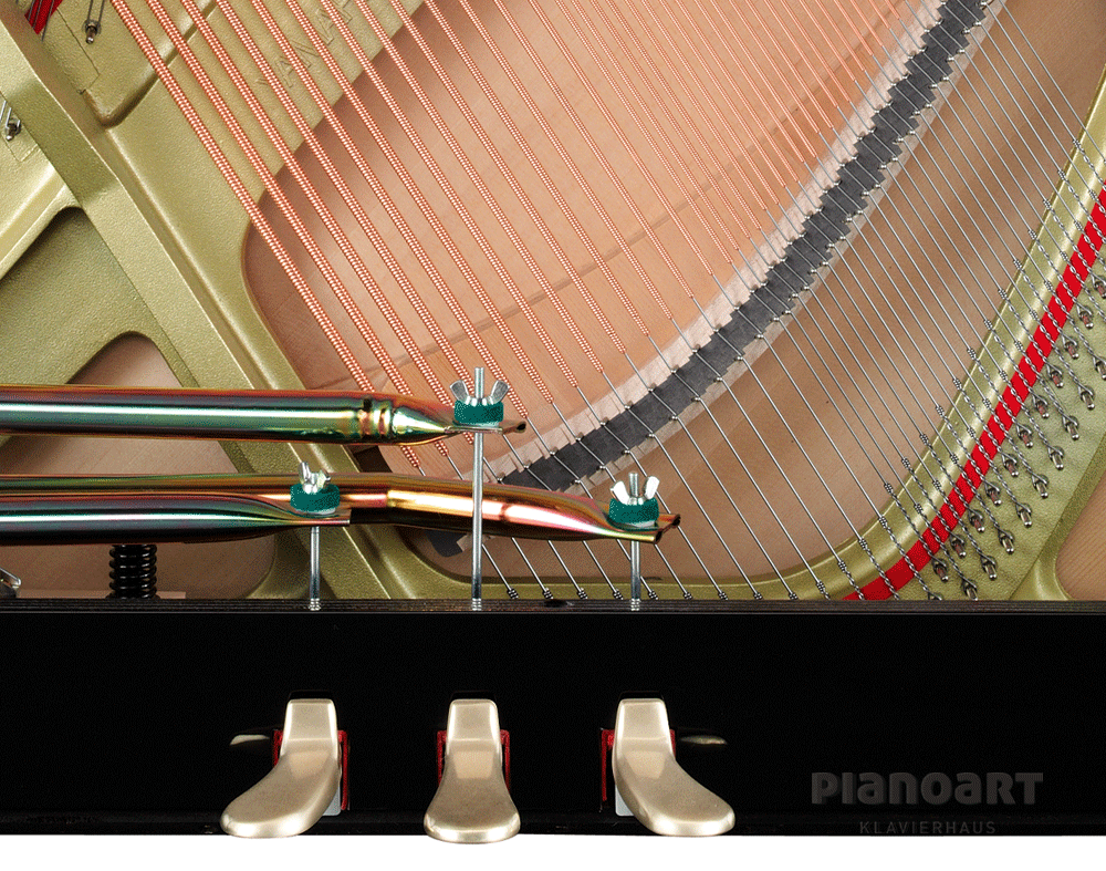 Yamaha U1 Ansicht der Klavier Pedale