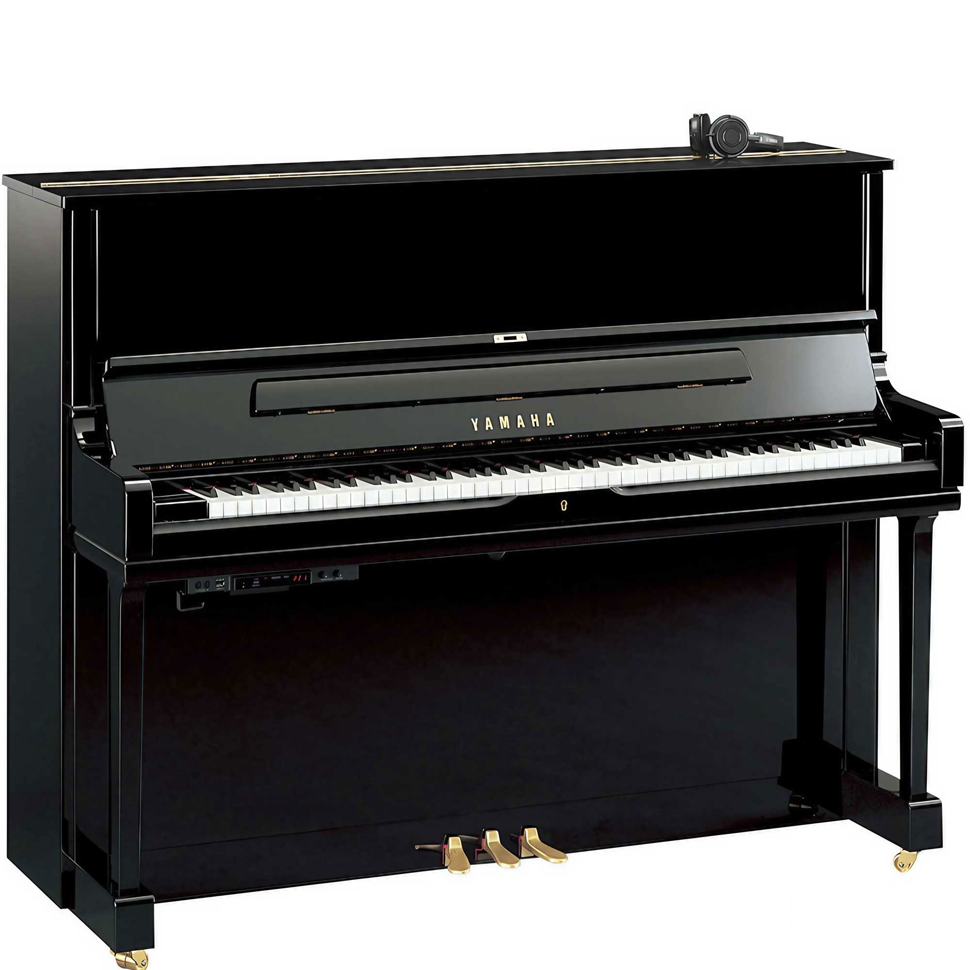Silent Klavier Yamaha YUS1 SH3 PE Schwarz Hochglanz