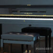 Yamaha U1 Gebraucht Klavier mit Bank in Schwarz