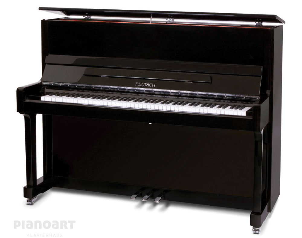 Klavier Feurich Universal Mod. 122 in Schwarz Chrom