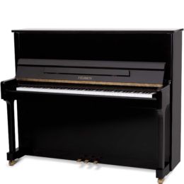 Klavier Feurich Universal 122 Schwarz Messing