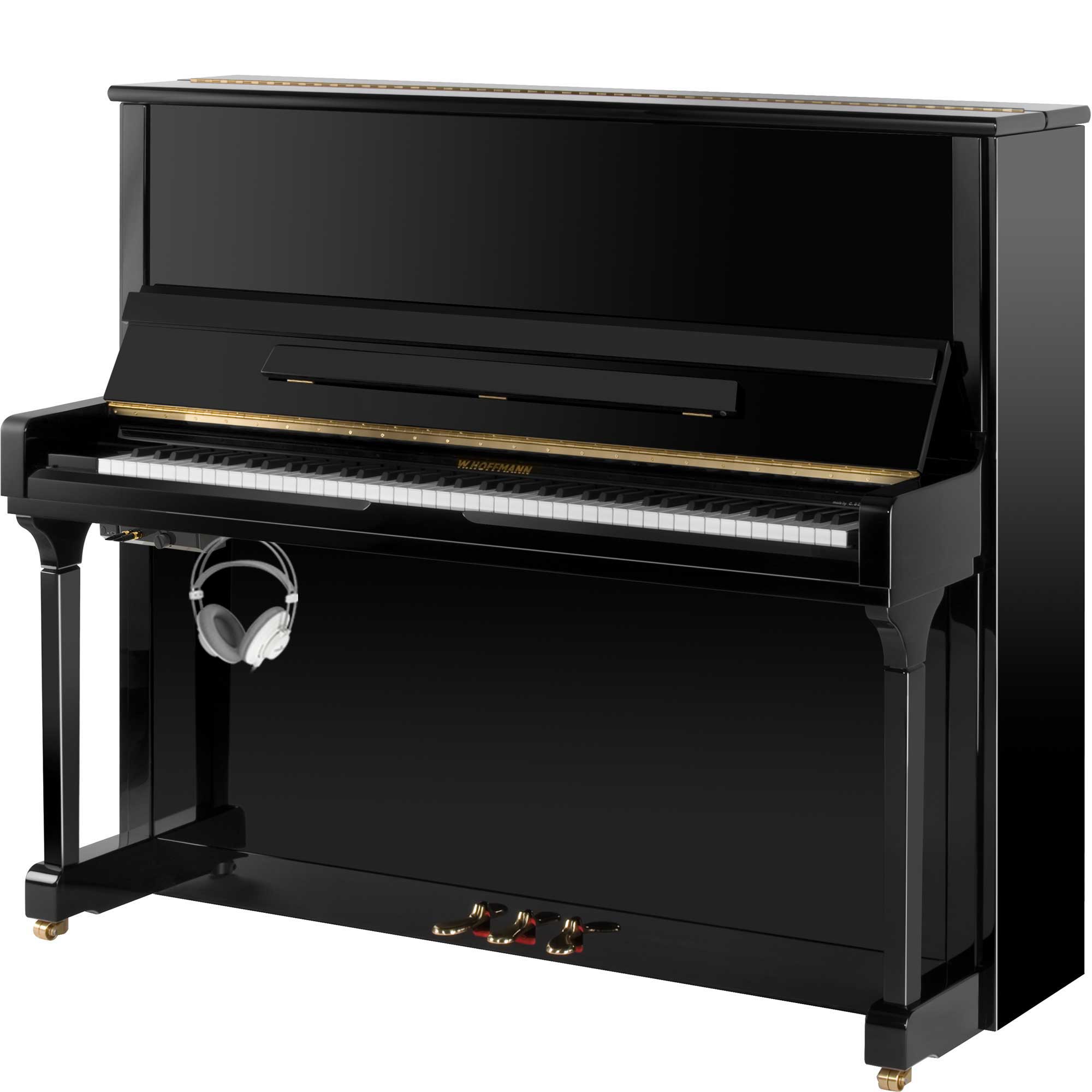 Silent Klavier W-Hoffmann V8 Schwarz