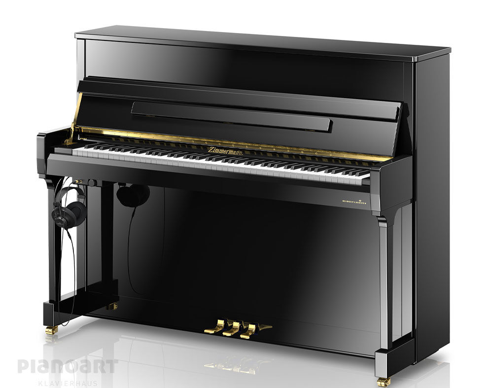 Silent-Klavier Zimmermann Vario S2 in Schwarz