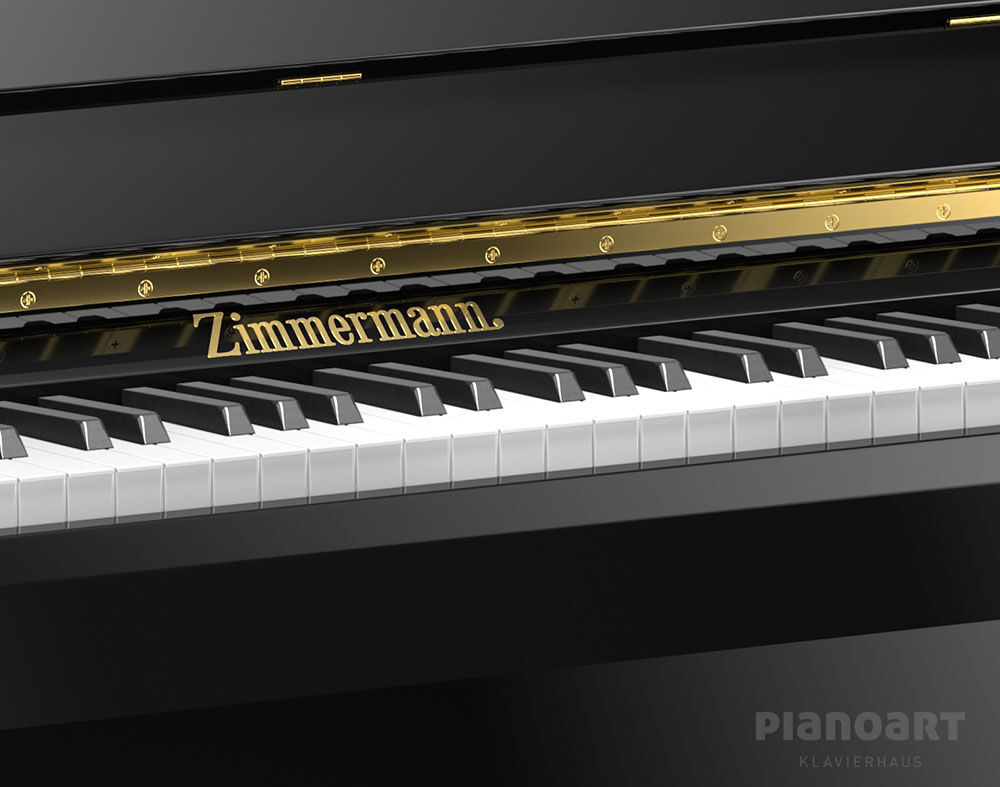 Zimmermann S6 by C. Bechstein Klavier Ansicht Tasten