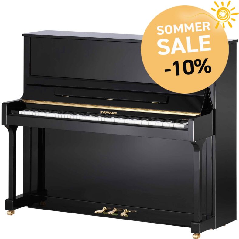W. Hoffmann T-128 Klavier in Schwarz