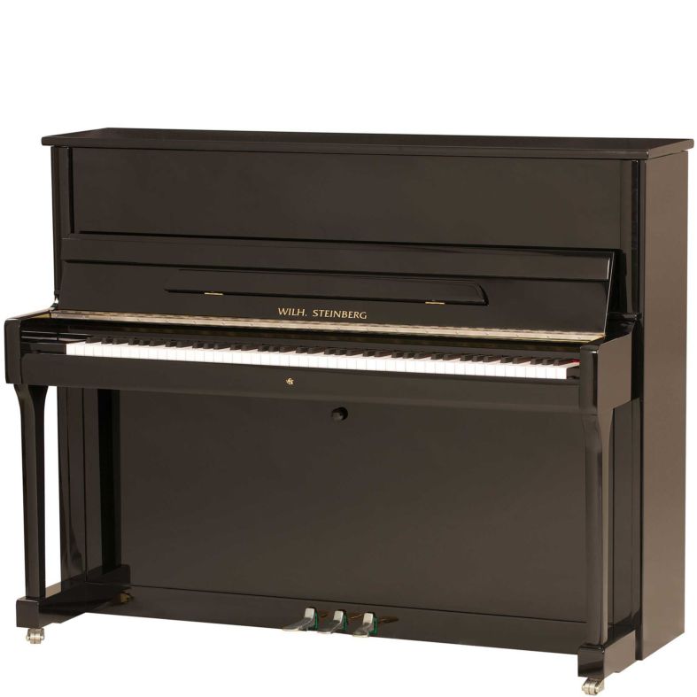 Klavier Wilh Steinberg P118 Schwarz chrom