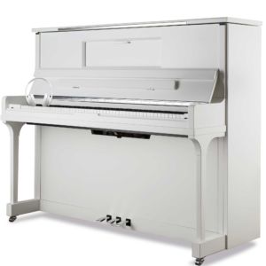 Silent Klavier Feurich Vienna 123 in Weiß satiniert