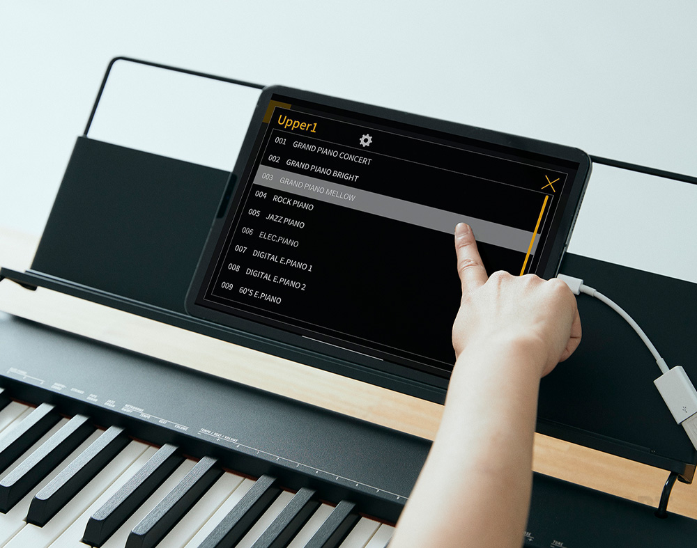 Casio CDP S 110 E-Piano Ansicht App Nutzung