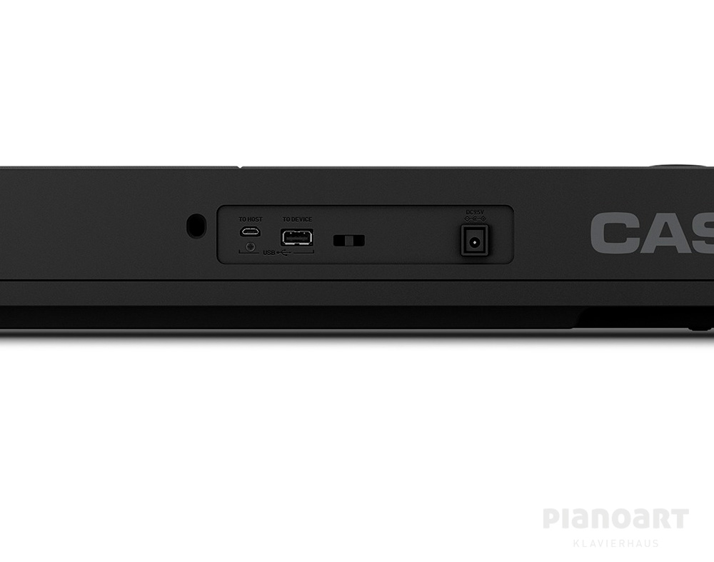Leuchttasten Keyboard Casio LK S450 Anschlüsse bk