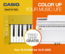 Casio Color Up Aktion mit Gratis Bank
