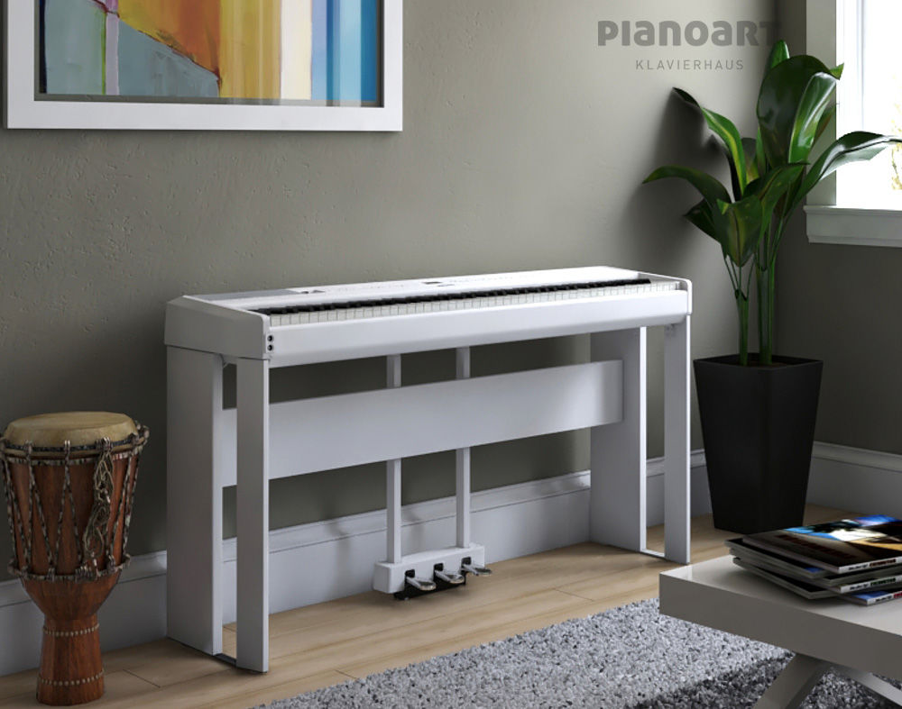 Yamaha-P-515-Weiss-Digital-Piano-Wohnzimmer