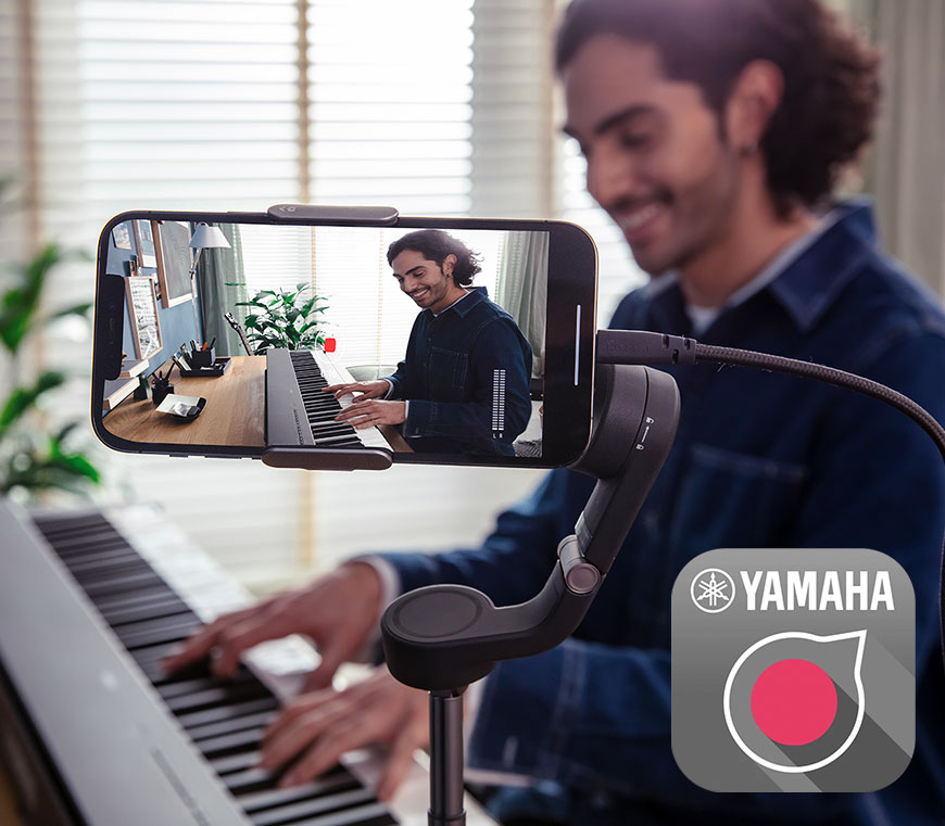 Yamaha P-225 E-Piano Rec-n-share Aufnahme App