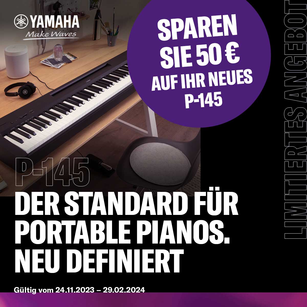 yamaha-p145-e-piano-cash-back-pianoart
