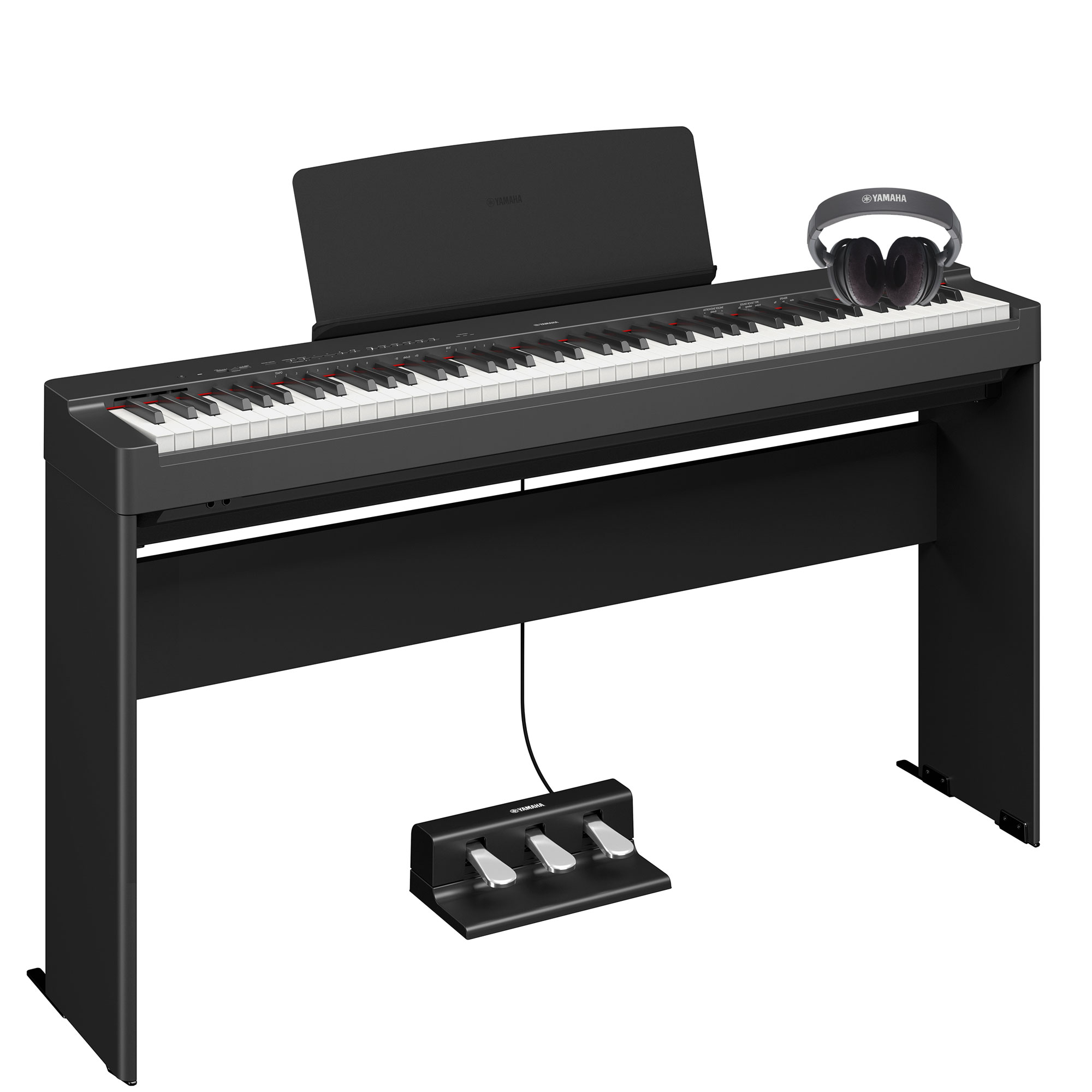 Yamaha Digitalpiano P-225 Set in Schwarz