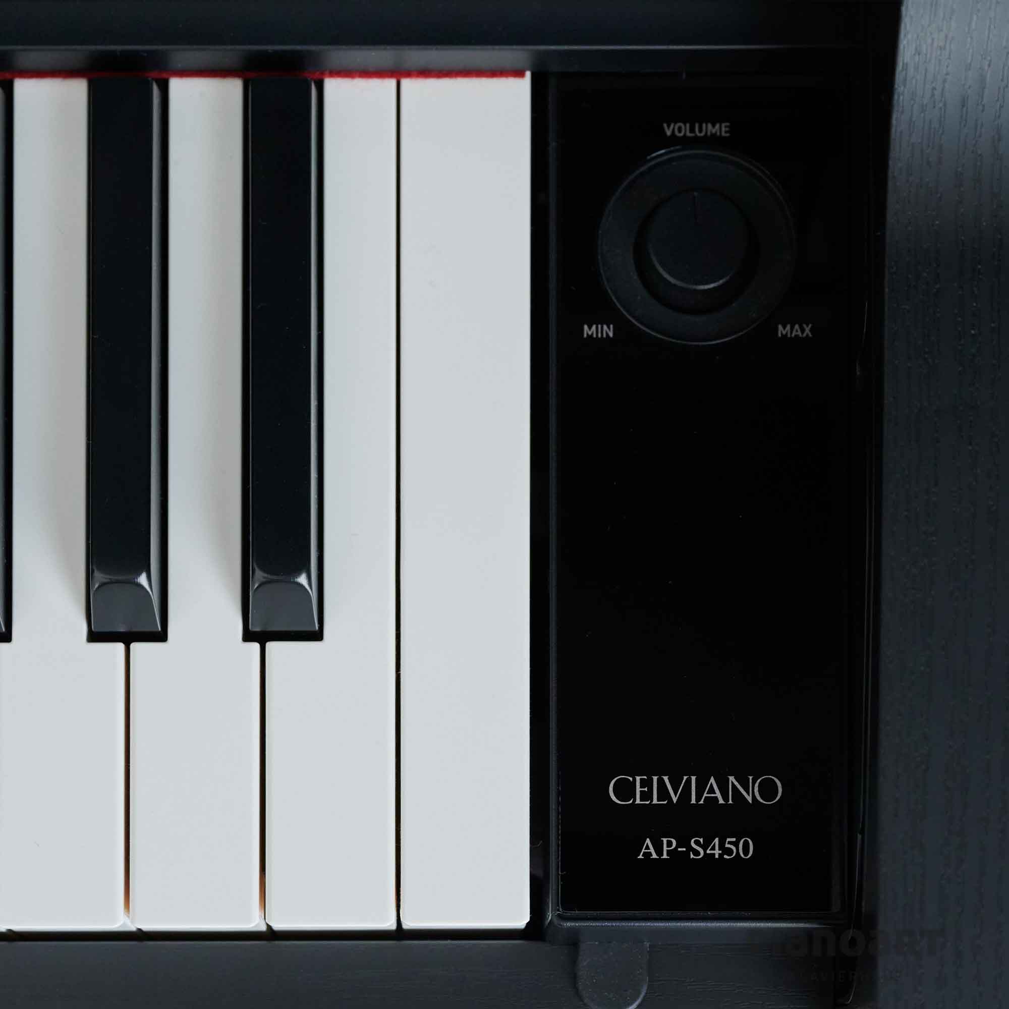 Digitalpiano Casio Celviano AP-S-450 BK Lautstaerke Regler