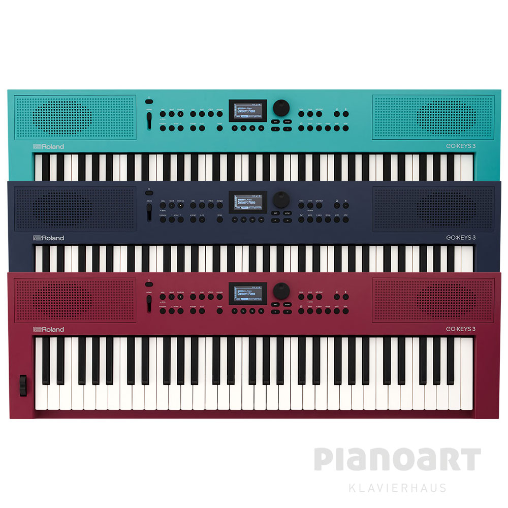 Roland Go Keys 3 Keyboards in rot blau türkis