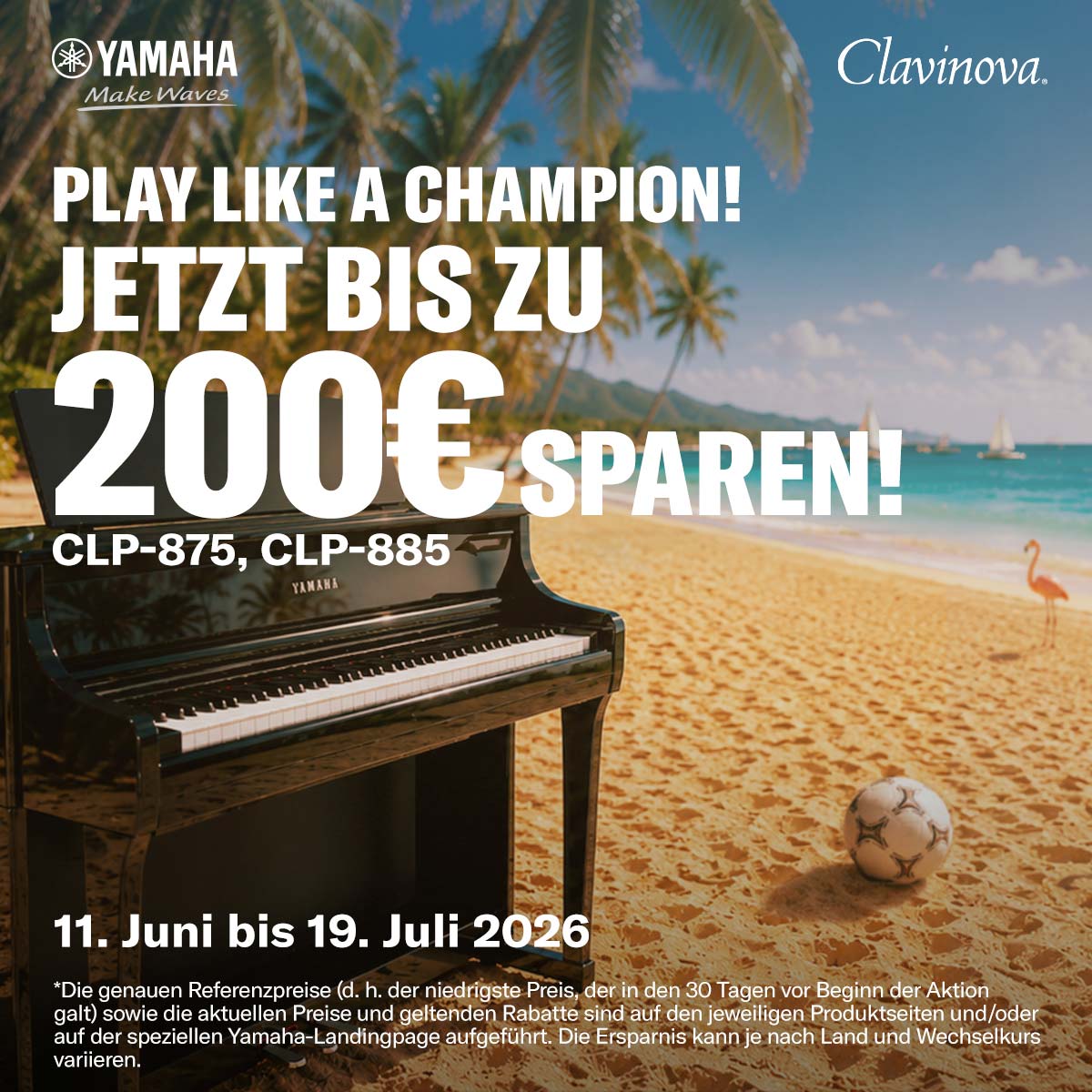 Yamaha Clavinova Aktion Play like a Champion