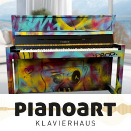 Graffiti Klavier Neu – Feurich 115