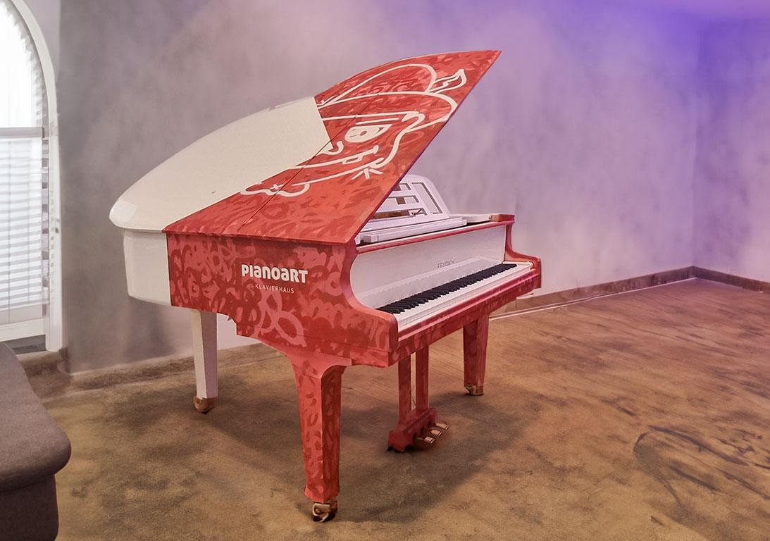 Graffiti Flügel im Klavierhaus Pianoart