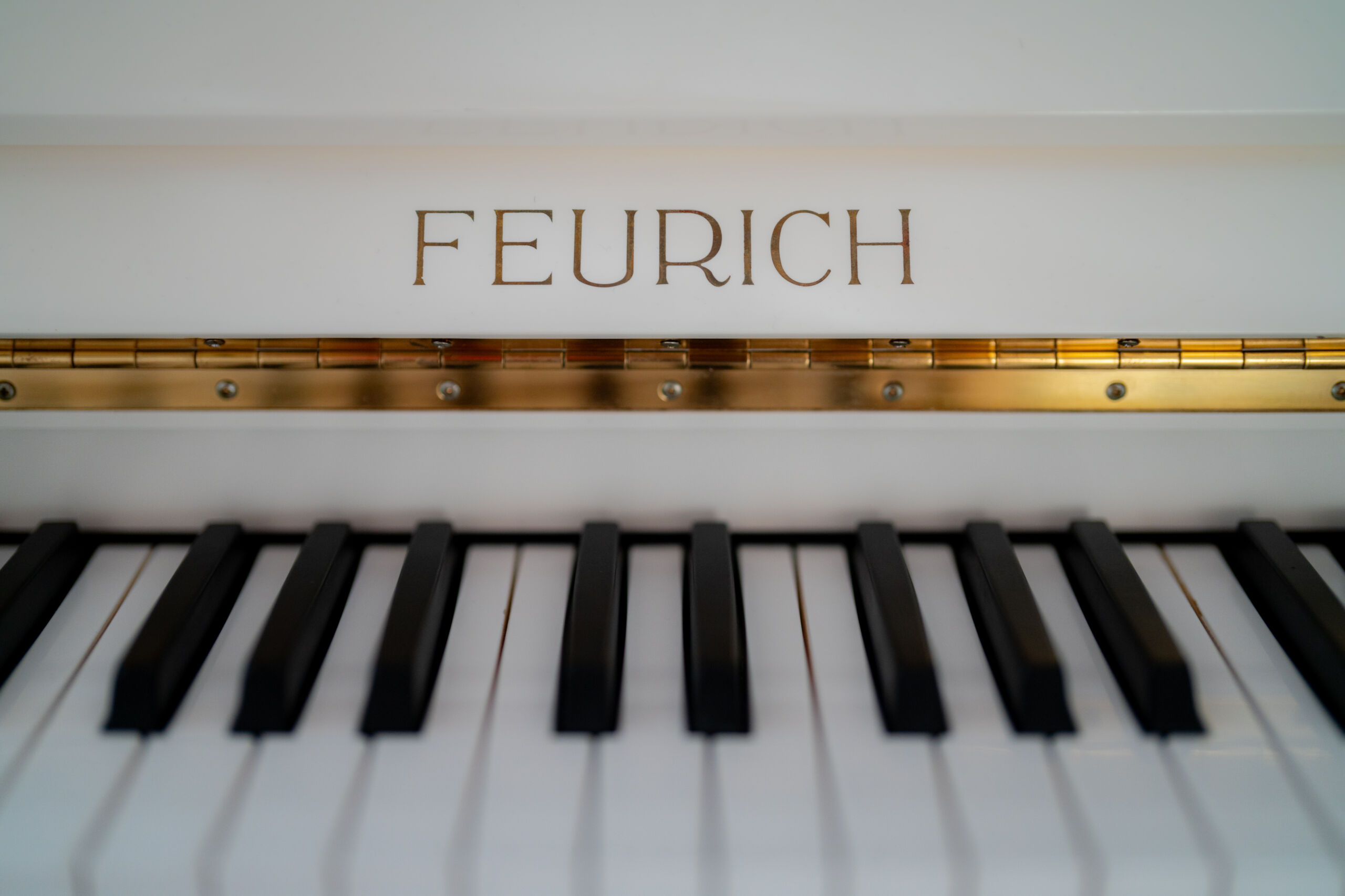 Klavier Gebraucht Feurich Premiere 115 Ansicht Klaviatur