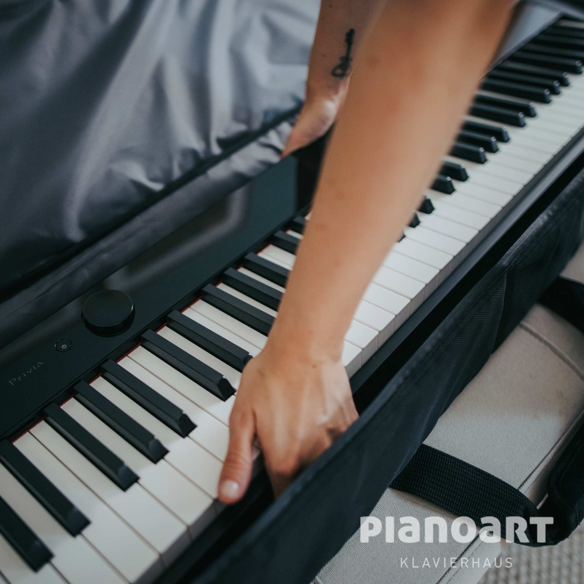 Casio SC 800 P Tasche beim Auspacken