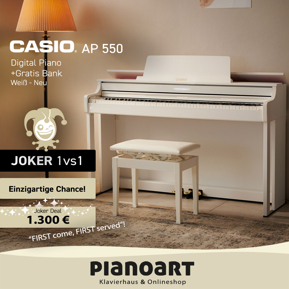 Casio AP-550 WE Digitalpiano Set Joker Deal
