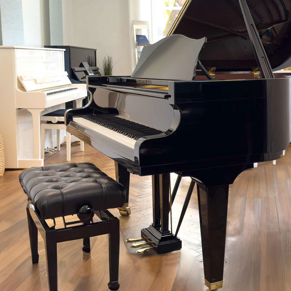 Konzertmechanik Klavier und Flügel Bank in Schwarz