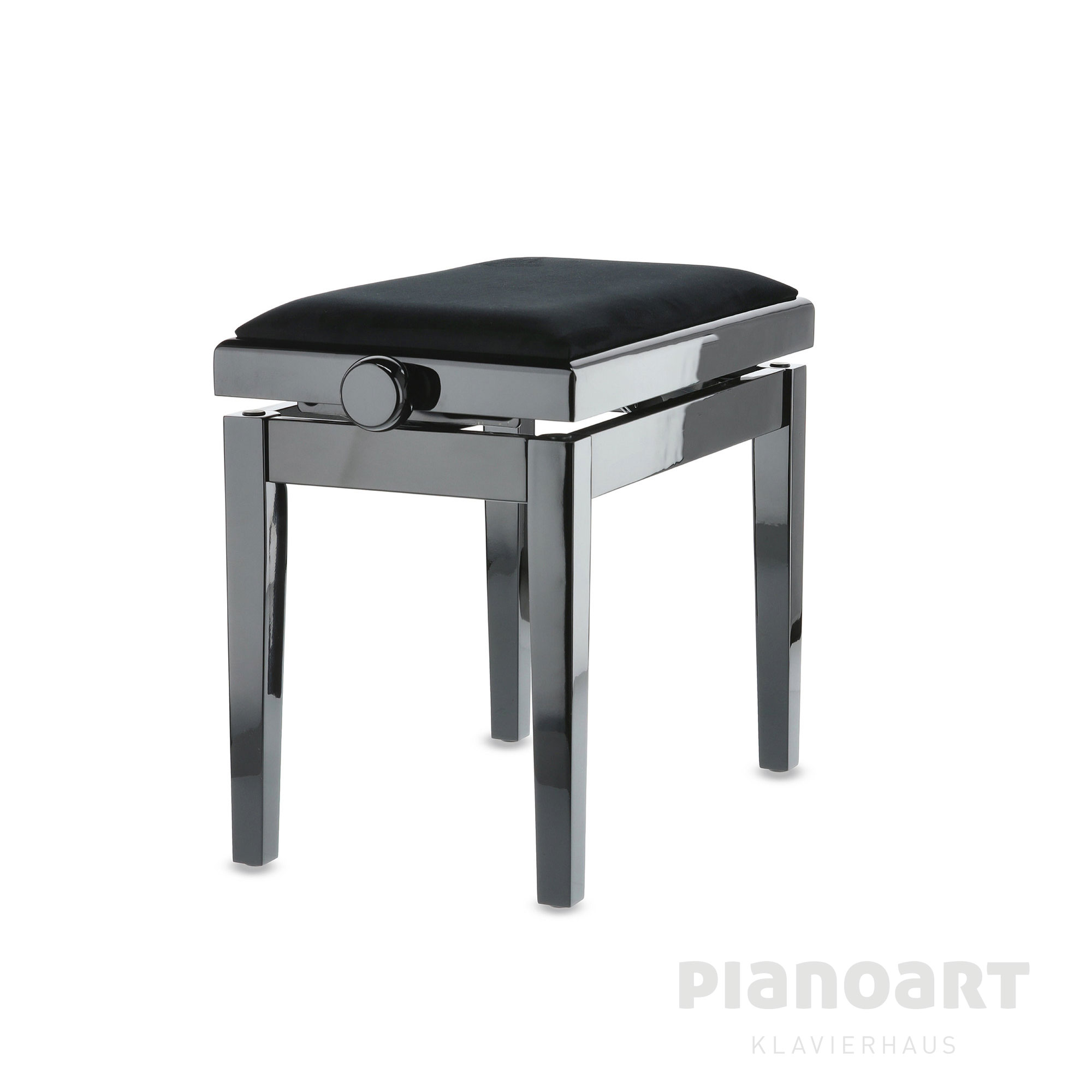 Gewa Deluxe Klavierbank schwarz Hochglanz