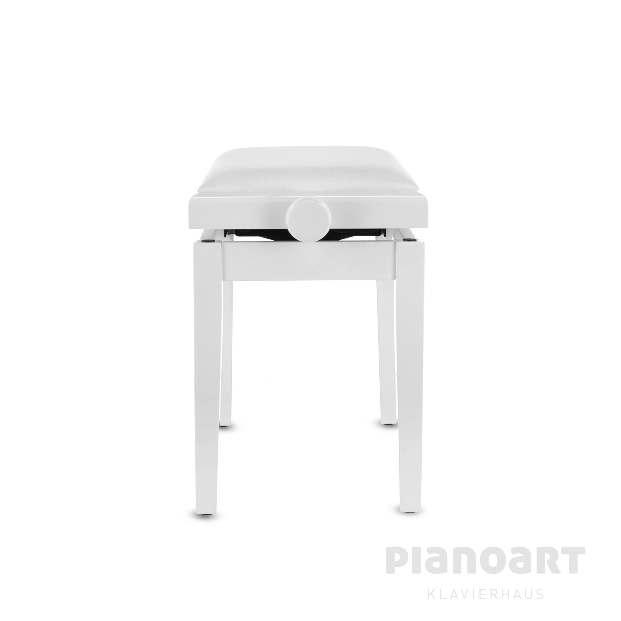 Klavierbank Gewa Deluxe Vinyl Weiss