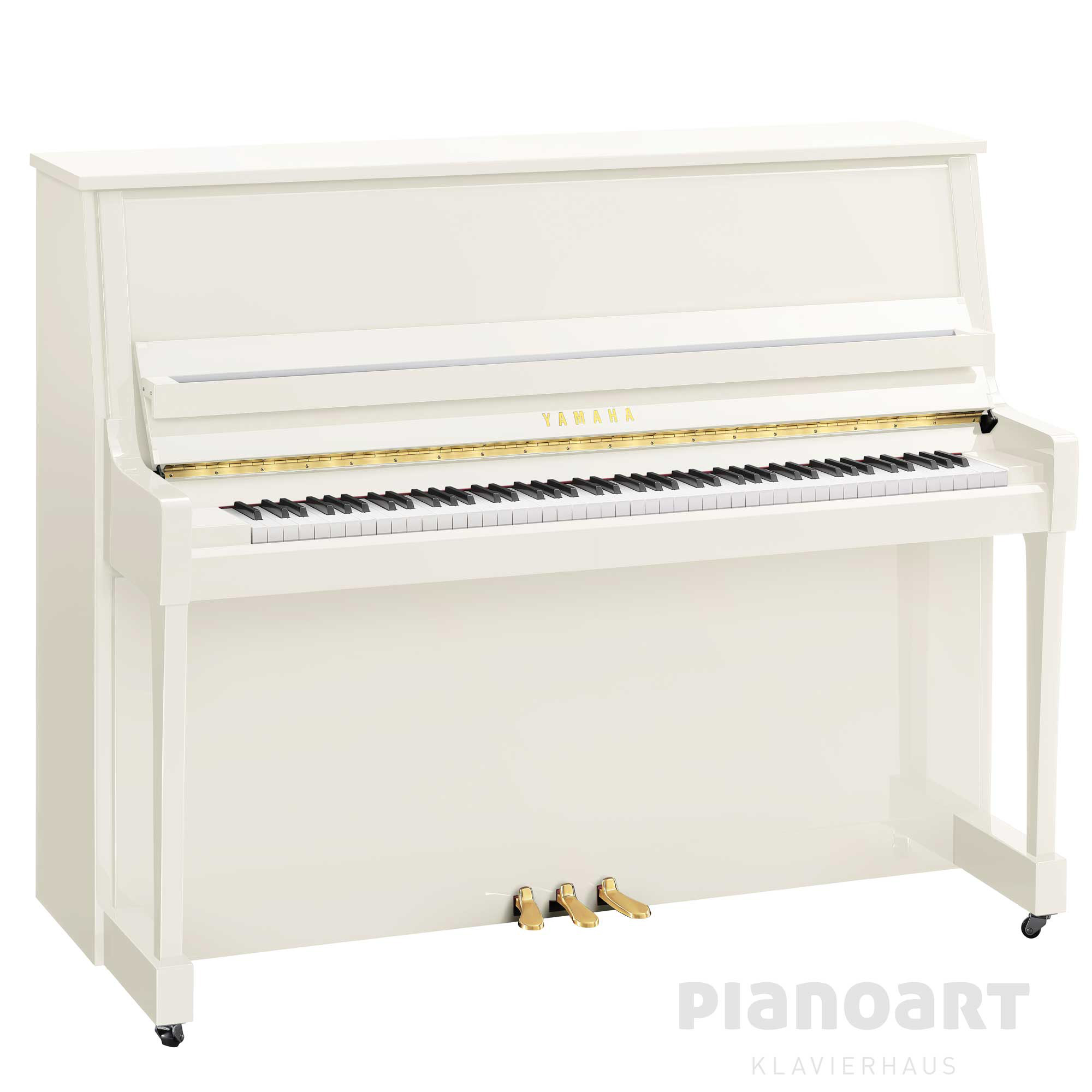 Yamaha B30 PWH Weiß mit Messing Beschlägen