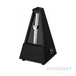 Wittner Metronom 816 aus Holz mit Glocke in Schwarz Hochglanz poliert