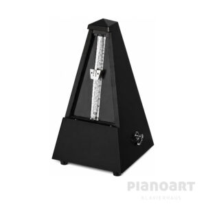 Wittner Metronom 816 aus Holz mit Glocke in Schwarz Hochglanz poliert